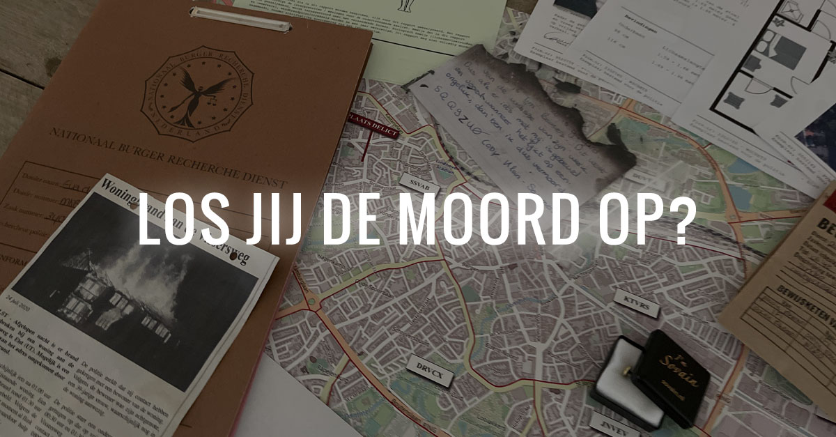 Moordzaak Oplossen Spel Inspective Moordspel Thuis