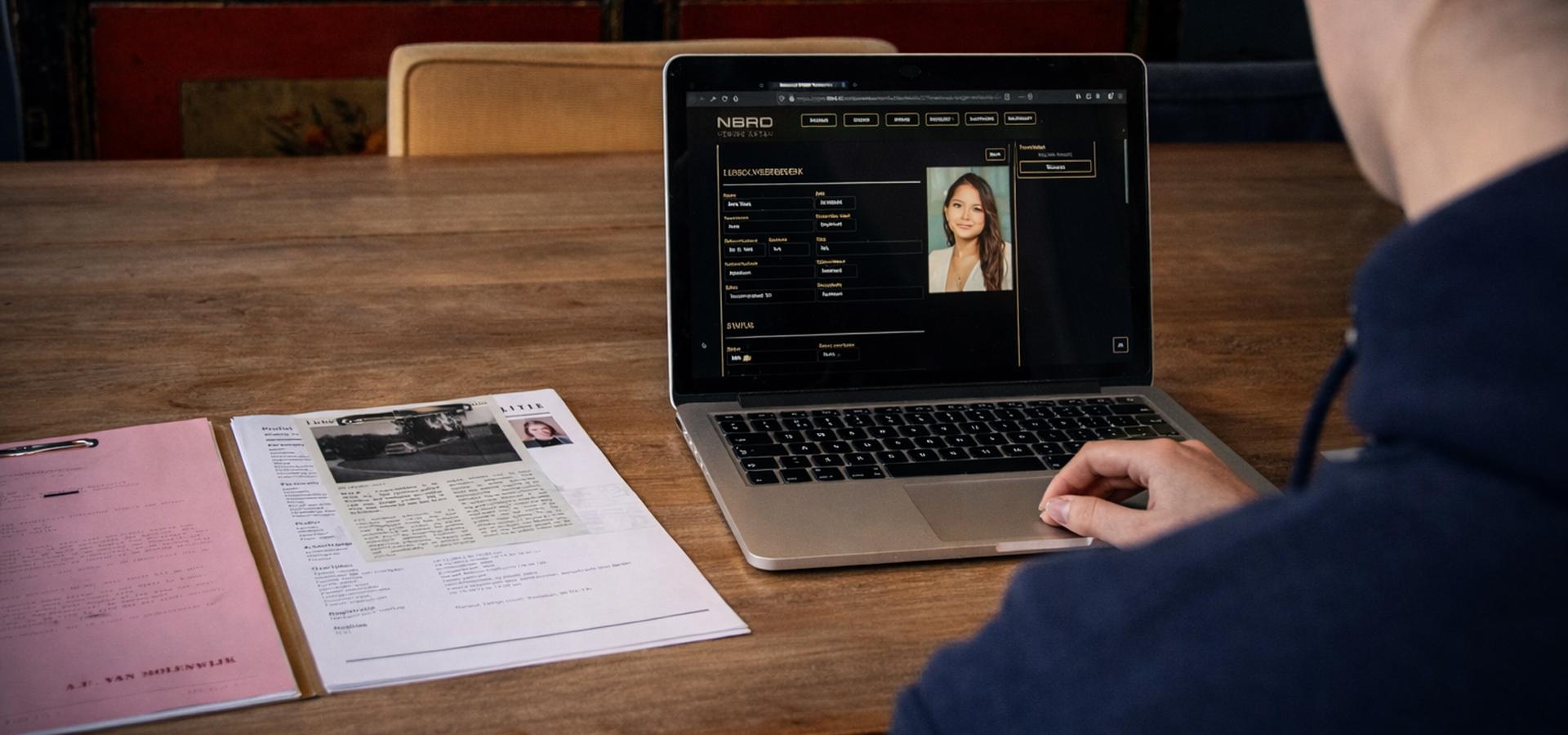 Online Murder Mystery Game — digitaal dossier en crime database